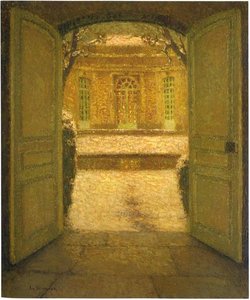French Pavillion At Versailles In Snow — Henri Le Sidaner, Impressionism