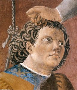 6. Torture Of The Jew (detail) — Piero Della Francesca, Renaissance