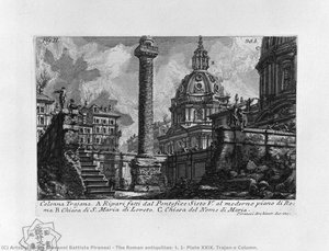 The Roman Antiquities, T. 1, Plate Xxix. Trajan`s Column. — Giovanni Battista Piranesi