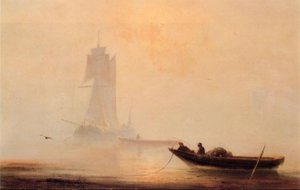 Fishing Boats In A Harbor — Ivan Konstantinovich Aivazovsky, Romanticism