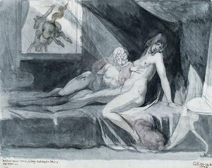 An Incubus Leaving Two Sleeping Women — Johann Heinrich Füssli