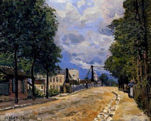 The Road From Gennevilliers — Alfred Sisley