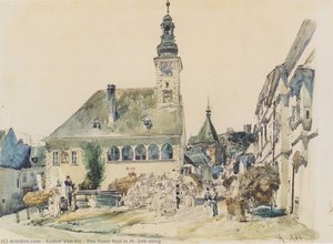 The Town Hall In Mödling — Rudolf Von Alt