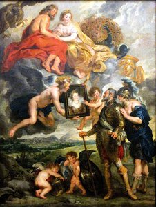 Henry Iv Receives The Portrait — Peter Paul Rubens, Baroque