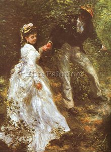 The Promenade, Oil On Canvas, British Rail Pens — Pierre-auguste Renoir