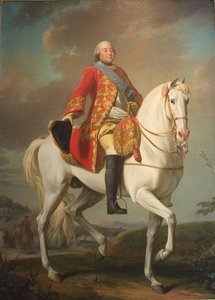Louis-philippe Duc D'orléans Saluting His Army On The Battlefield1757 — Alexander Roslin