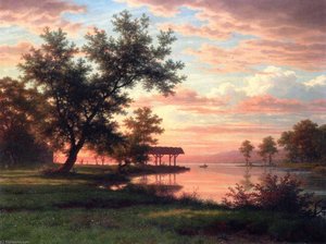 Evening On The Lakeside — Robert Zund