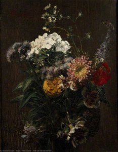 Still Life Mixed Flowers — Henri Fantin-latour, Contemporary Realism