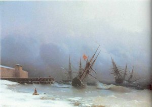 Warning Of Storm — Ivan Konstantinovich Aivazovsky