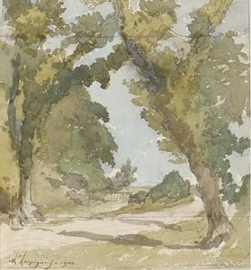 A Wooded Landscape — Henri-joseph Harpignies