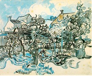 Old Vineyard With Peasant Woman — Vincent Willem Van Gogh, Post-impressionism