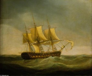 The East Indiaman 'saint Vincent' Saving The Crew Of The East Indiaman 'ganges' — William John Huggins