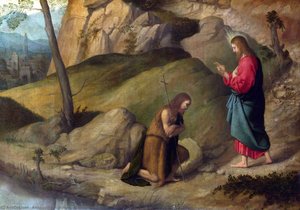 Christ blessing Saint John the Baptist