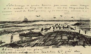 Breakwater — Vincent Willem Van Gogh, Impressionistic Landscape