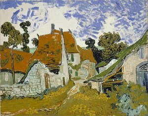 Street In Auvers-sur-oise — Vincent Willem Van Gogh, Post-impressionism