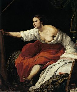 Joseph And Potiphar's Wife (detail) — Bartolomé Esteban Murillo