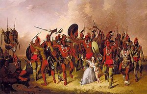 Osage Scalp Dance, (painting) — John Mix Stanley, Romanticism
