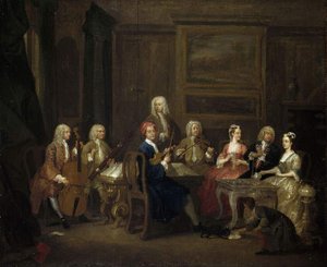 A Musical Party, The Mathias Family — William Hogarth