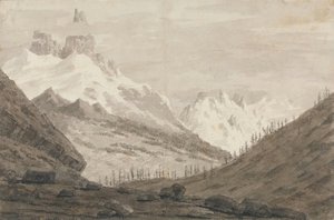 Between Chamonix And Martigny — John Robert Cozens, Romanticism