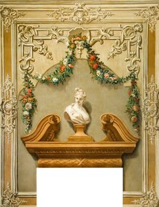 Classical Bust With A Garland Of Flowers — Francesco Sleter