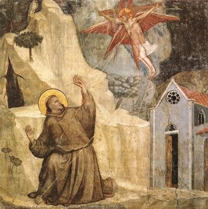 Life Of Saint Francis - [01] - Stigmatization Of Saint Francis — Giotto Di Bondone, Early Renaissance