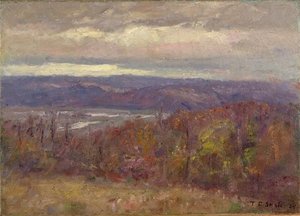 Autumn Evening In The Hills (early Spring-salt Creek Valley) — Theodore Clement Steele