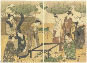 A Parody Of The Well Curb From Tales Of Ise — Chobunsai Eishi