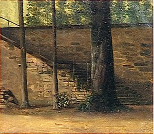 ESCALIER ABOUTISSANT A UNE TERRASSE
