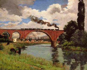 Bridge Over The Marne At Joinville — Ferdinand Guillaumin