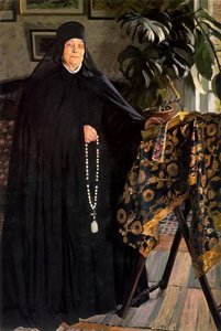 A Nun — Boris Mikhailovich Kustodiev