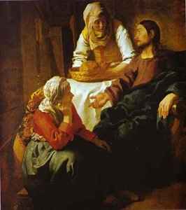 Christ In The House Of Mary And Martha — Johannes Vermeer, Baroque Art