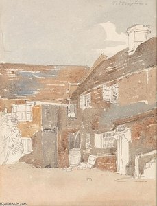 Houses At Teddington On The Thames — Peter De Wint