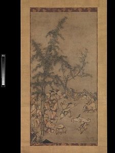 竹林七聖図 Seven Sages Of The Bamboo Grove — Sesson Shūkei