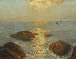 Golden Afternoons, Cornish Coast — Albert Julius Olsson