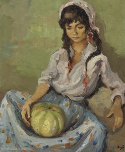 Gypsy Girl With A Mellon, (1965) — Marcel Dyf