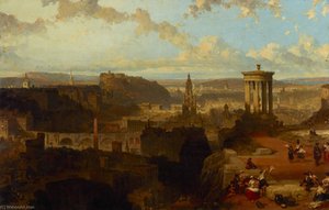 Edinburgh From The Calton Hill — David Roberts