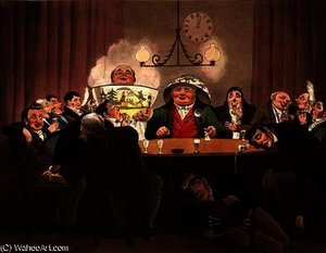 The Old One Out And The New — Theodore Lane, Satirical Printmaking