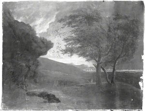 A Landscape The Approach Of A Shower — William Elford