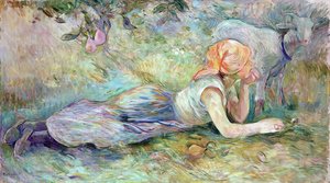 Shepherdess Laying Down 1 — Berthe Morisot