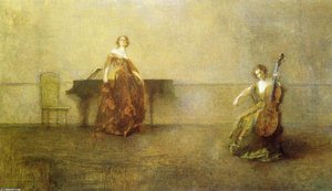 The Song And The Cello — Thomas Wilmer Dewing