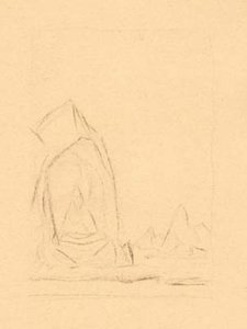 Cursory Sketch For Diptych ''agni Yoga'' 1 — Nicholas Roerich