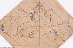 Three Crouching Women — Koloman Moser
