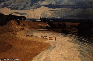 On The Tees At Rockcliffe — John Sell Cotman