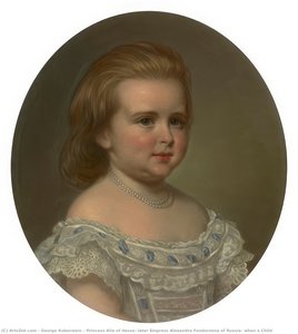 Princess Alix of Hesse, later Empress Alexandra Feodorovna of Russia, when a Child