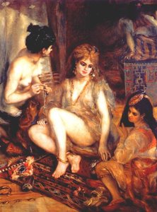 The Harem (parisian Women Dresses As Algerians) — Pierre-auguste Renoir