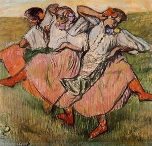 Three Russian Dancers — Edgar Degas, Impressionism