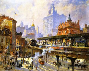 Chatham Square Station, New York — Colin Campbell Cooper