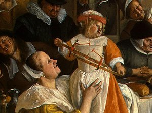 Dancing Couple(detail) (11) — Jan Havickszoon Steen