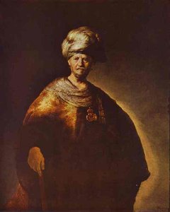 Portrait Of A Noble (oriental) Man — Rembrandt Van Rijn, Baroque