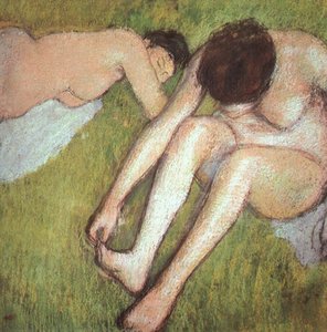 Bathers On The Grass — Edgar Degas